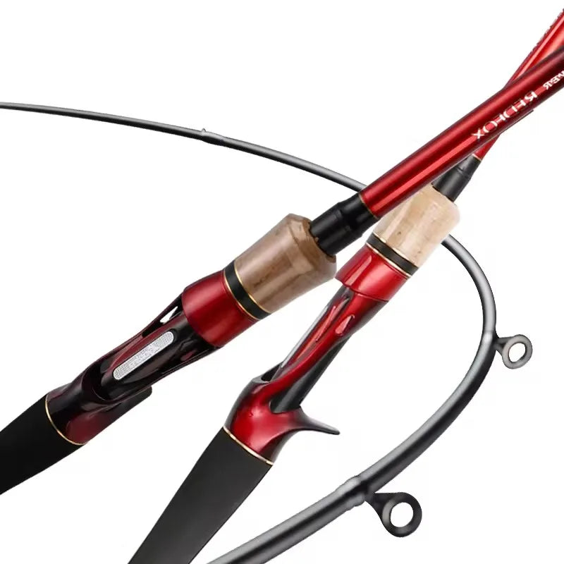 HSD High Carbon Fishing Rod 1.98m to 2.44m Casting Rods 2-Section Fishing Rod for Various Fishes for Fishing Enthusiasts