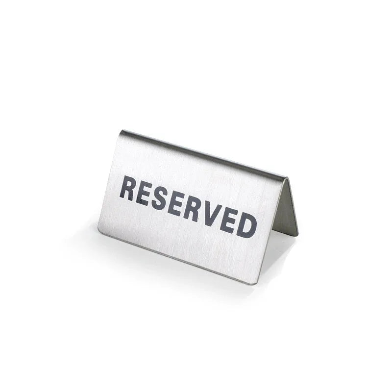 Customized Metal Card Holder NO SMOKING Plate Table Tent Sign for Bar Party Restaurant Banquet Wedding
