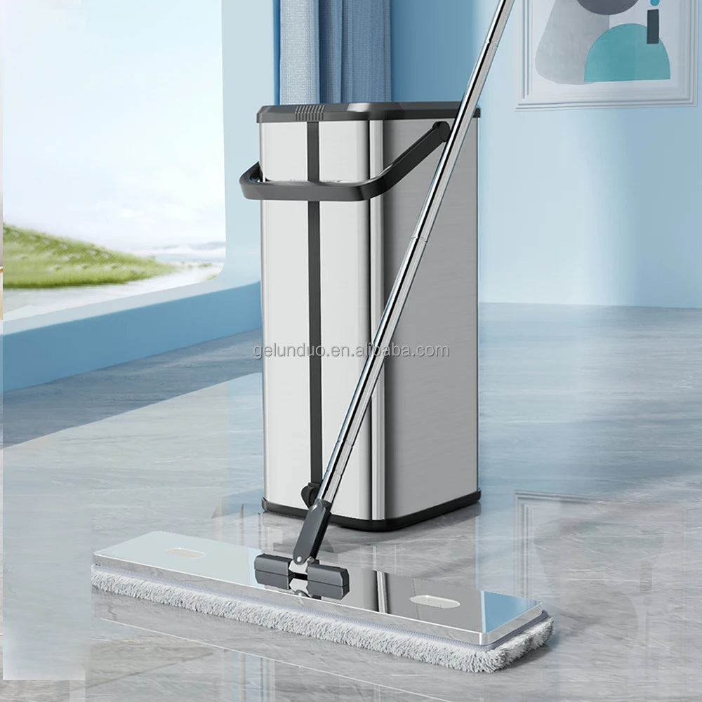 Mop Manufacturer 360 Rotating Floor Mop Hand Free Microfiber Flat Mop with Bucket