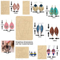 Customized Thick Creative Earring Cutter Mold Wood Knife Die Scrapbooking DIY Craft Die Cut Leather Cutting Die Custom