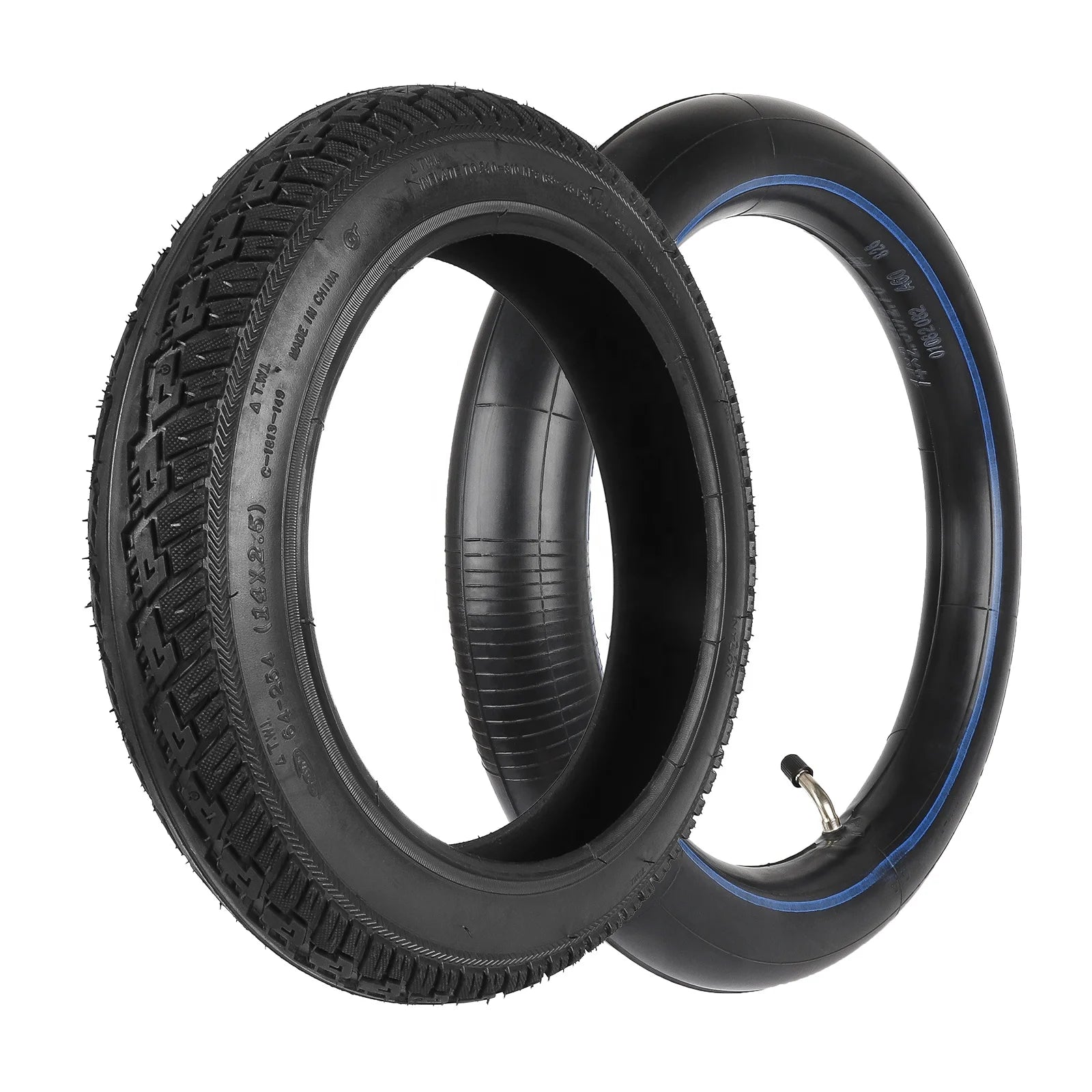 14*2.5 Wear-Resistant Scooter Parts Reinforced 14 Inch Electric Bike Inner Tube Vacuum Tire for Electric Vehicle Tyre