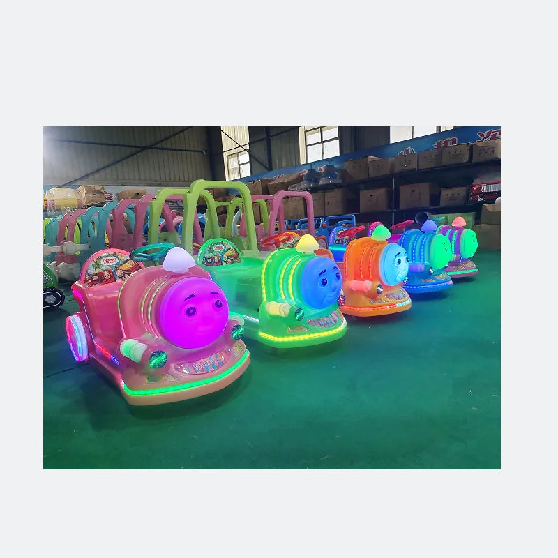 Night Market square Stall Track Small Train Outdoor Mobile Battery Cabinet square Car  Amusement Equipment
