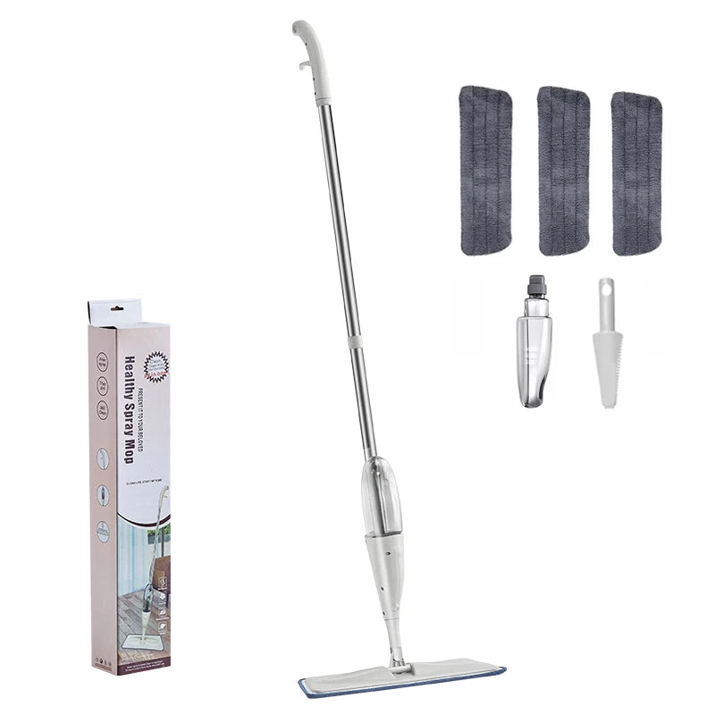 Spray Mops for Floor Cleaning with Microfiber Mop Pad Refills 360Â° Rotation Flat Mop for Home Kitchen Wood Ceramic Tile Floor