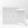 RunChen Dual Day and Night Zebra Roller Blinds Fabric Anti-indentation Embroidered zebra Curtain Fabric