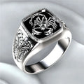 Wholesale Gothic Punk Big Ring Jewelry Men Vintage Silver Plated Animal Engraved Scorpion Rings for Men