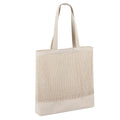 Natural Eco-friendly Cotton Jute Canvas With Cotton Mesh Travel Storage Bag for Fruit Food Grocery Shopping Shoulder Beach Bag