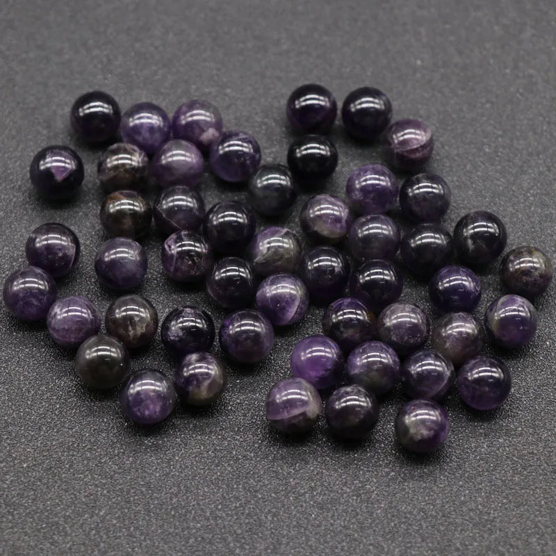 HZ Customized Factory-made Amethyst Round Beads Support HZ Bracelet Necklace Earrings