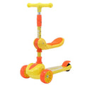 SP 2022 Kids Music Light 3 PU Wheels Toddle Foldable Balance Training Scooter 3-12 Years Seat PP+Steel+PU Material 100kg Load