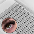Korean 3D 4D 5D 6D 7D 8D 9D 10D 0.05 0.07 0.10 Heat Bonded Lashes PBT Eyelash Extensions Short Stem Lash Extension Supplies