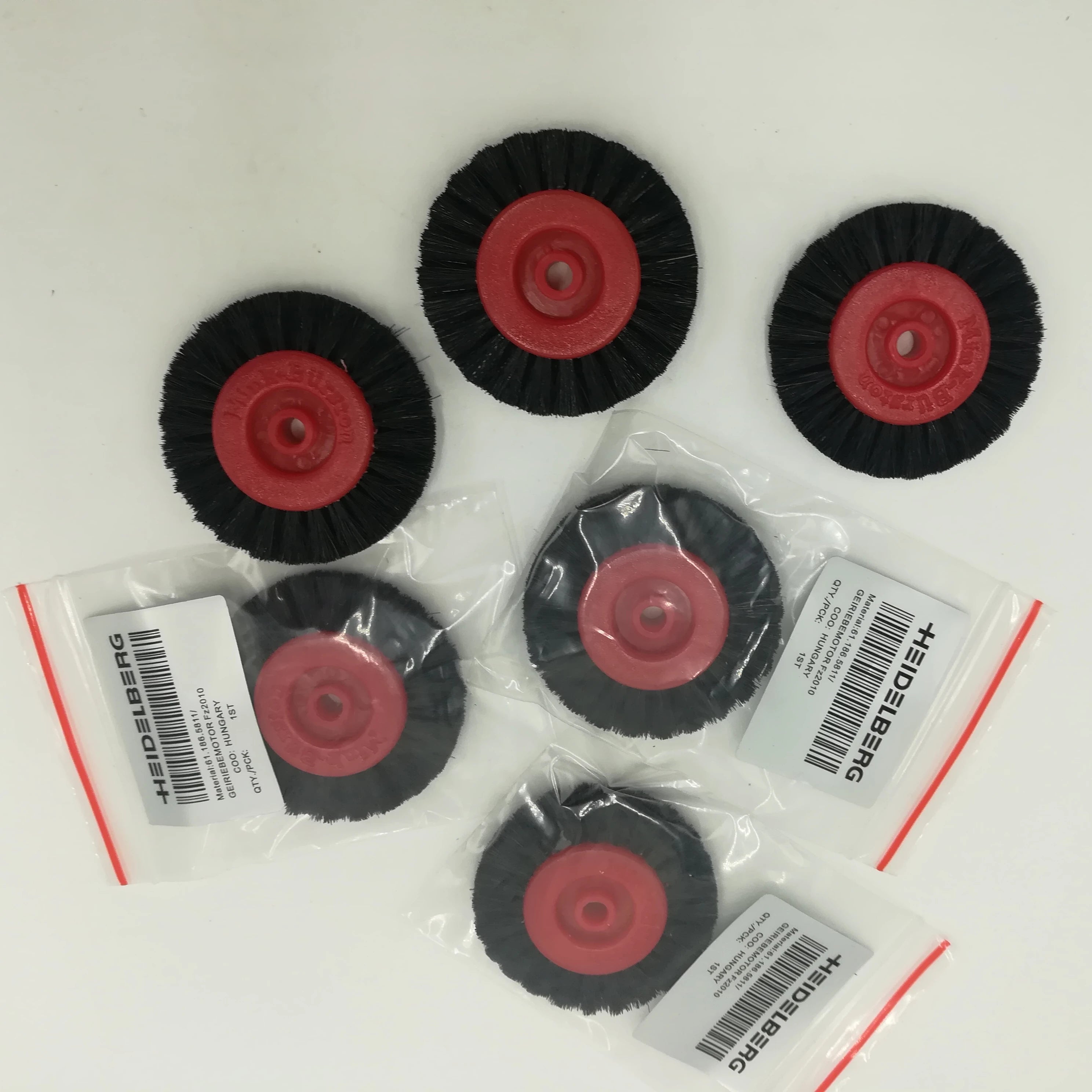 New CAIYE Factory Supply Black Hard Brush Wheel 60X6X12mm SM102 SM74 for Offset Printing Machinery Parts