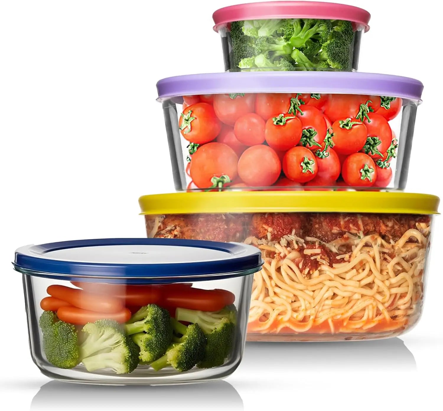 8PCS Glass Meal Prep Containerscontainer Glassglass Food Storage