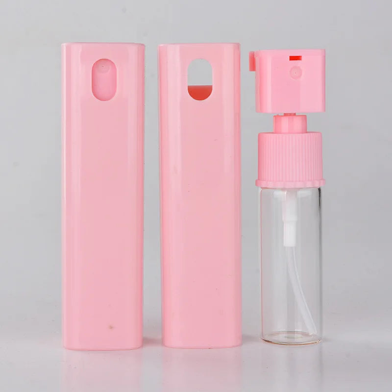Wholesale Empty Portable Mini Drawer Type pink clear Refillable Glass Travel 10ml Perfume Spray Bottles