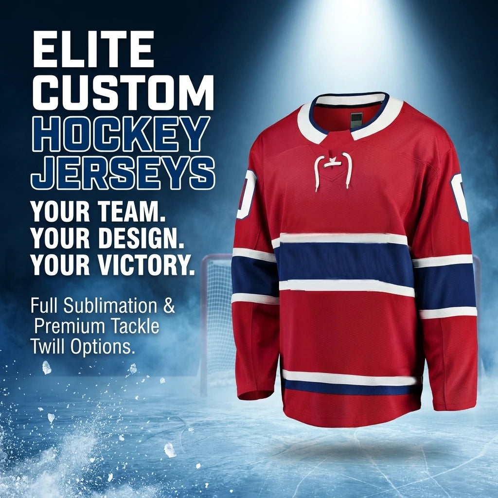 Custom Stitch Polyester Mens America Ice Hockey Jersey with Digital Print Flower Pattern