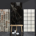 Bathroom Decor 3D Marble Tile Self Adhesive PVC Wall Sticker Peel and Stick Wall Tiles