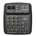 Depusheng C4 Professional 4 Channel Mini Audio Mixer for Computer Mobile Phone Recording Live