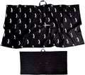 China Manufacture Custom Center Cut Microfiber Golf Towels for Sublimation Printing Waffle Weave Golf Towels Printed