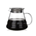Ecocoffee 580ml Classic Style Coffee Server with Handle 02 Size Borosilicate Glass Ot Customizable logo S580