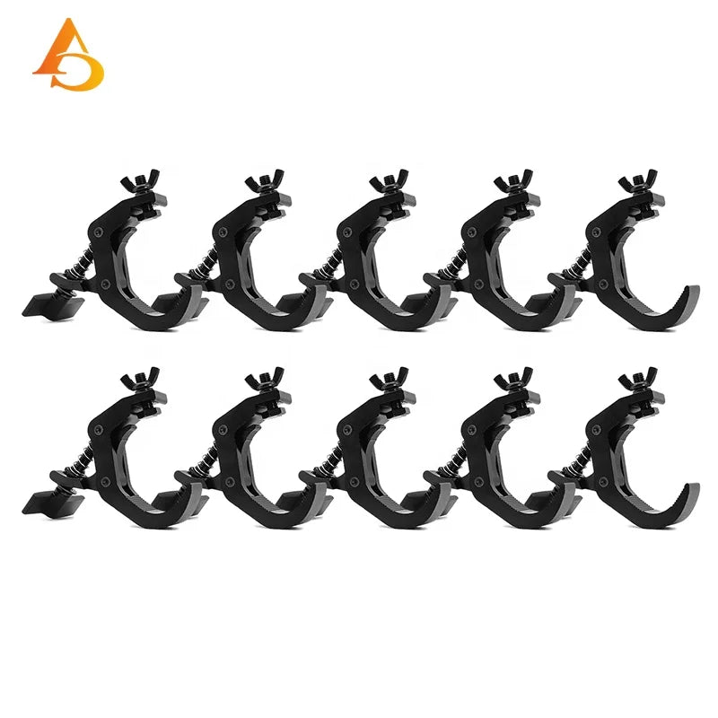 Professional Manufacture Stage Lighting Equipment 10 Pieces a Lot Aluminum Black or Silver Stage Light Hook