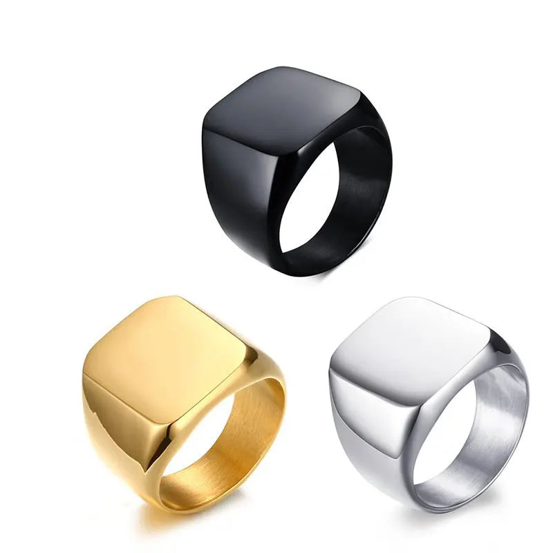 Engagement Ring Plated Charm Jewelry Gold Stainless Steel Fashionable Silver 2023 Classic for Men Opp Bag Zircon Rings Geometric