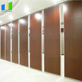 Operable Modern Wooden Partition Door Soundproof Folding Sliding Partition Walls Aluminum Frame for Bedroom Dining Warehouse