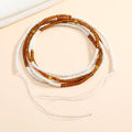 Adjustable Ladies Sexy Loss Weight Plus Size African Ghana Cotton String Tie on Body Belly Chain Waist Beads Jewelry for Par