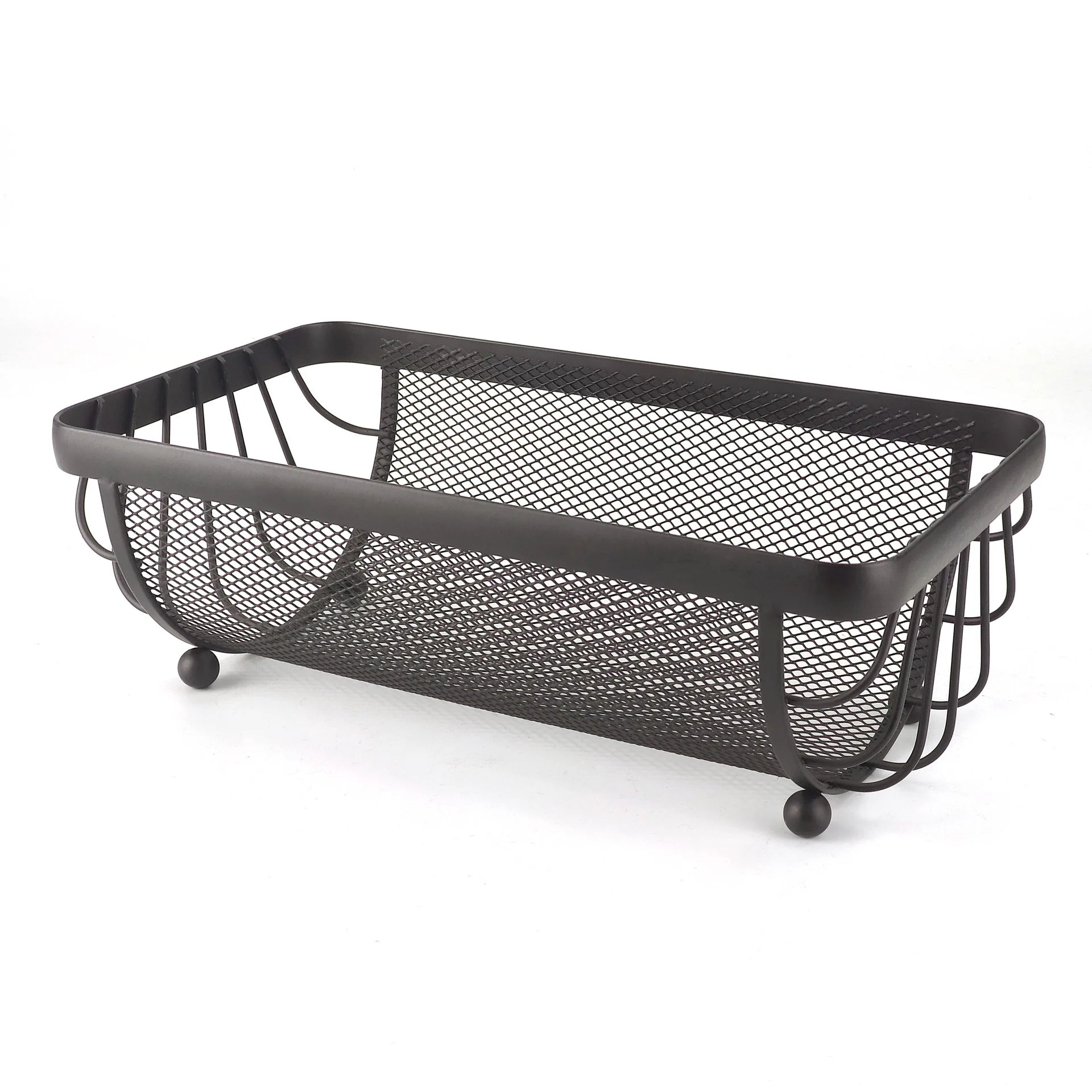 Steel Wire Fruits Holder Storage Rack Countertop Snacks Fruit Basket Stand