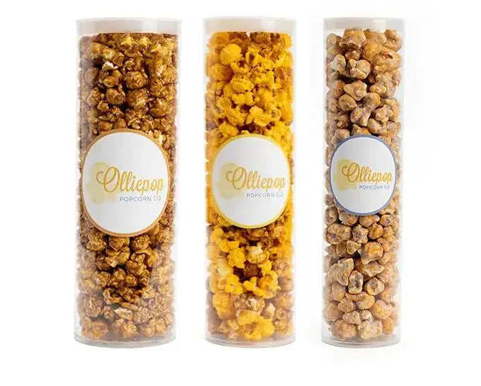 Transparent Plastic Round Tube Packaging with Flip Top Cap and Screen Printing for Lipstick Food Candy Popcorn
