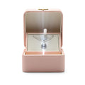 Custom Jewellery Package Magnetic Luxury Pu Leather Led Engagement Wedding Jewelry Ring Box