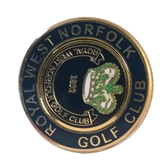 Custom Logo Golf Ball Marker Plated Metal Coin for Bulk Use