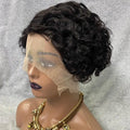 13*4 Pixie Curly Wig Raw Brazilian Hair Lace Frontal Wigs Human Hair Wholesale
