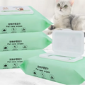 80 Pcs Wet Eye Tear Pet Wipes Luxury Style Stocked Cat Dog Paw Cleaning Wipes
