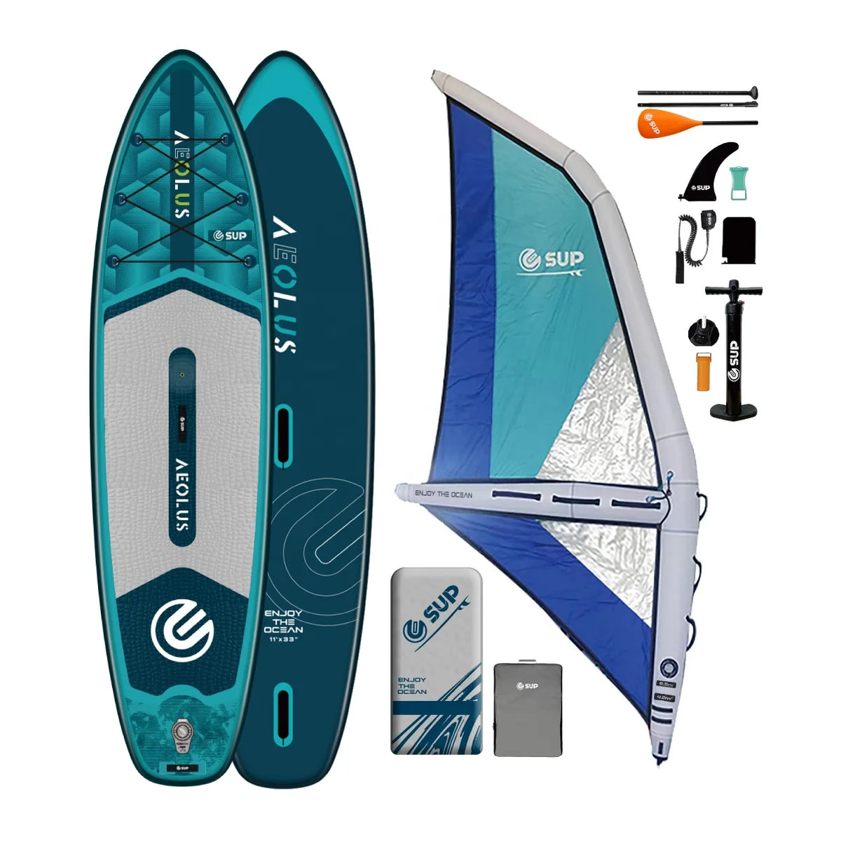 OEM Customizable E-SUP Inflatable Paddle Board for CE Certified Windsurfing sup Wind Sail Waterplay Surfing