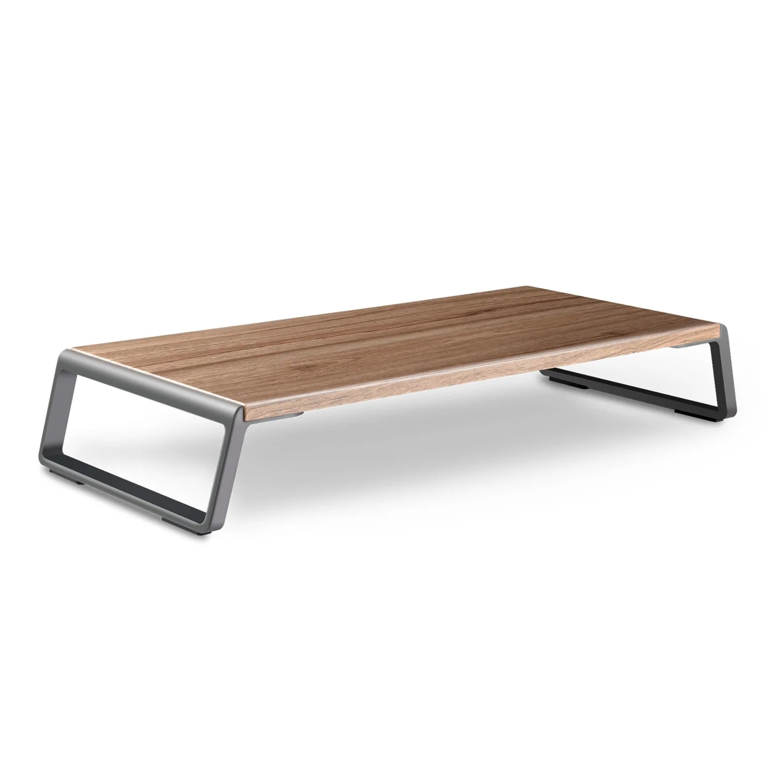 IKATAK New Metal PC Riser and Wood LCD Desk Monitor Stand Functional Computer Desks