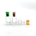 Octagon Attar Glass Perfume Bottles 2ml 3ml 6ml 10ml 12ml 20ml 60ml with Plastic Aluminum Caps for Skin Care Packaging