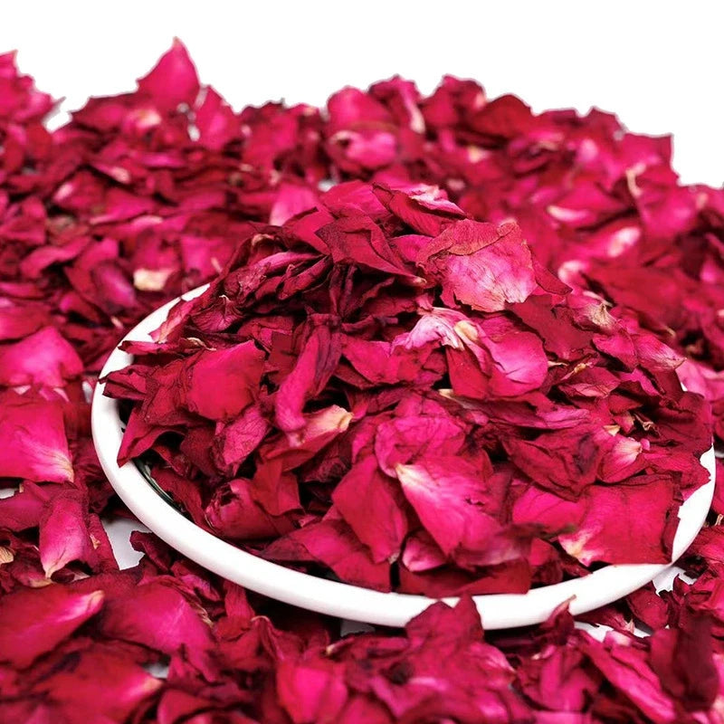 Factory Wholesale Red Rose Petals Dried Flower for Beauty Health Popular for Bath Tea Available in Bulk Bag or Box Packaging