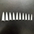 ABS Plastic XXL Stiletto Nail Art Tools Artificial Tips 600 Pcs*1 Bag Nail Clear Natural Long Pointed Tips