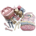 New Arrival Baby Weaning Set Baby Plate Bib Children's Tableware Feeding Baby Plates Sets Kid Silicone Bib Bowl Plate