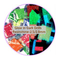 R-07/08 Luminous Art Drill for Diamond Painting Kit 2.5/2.8mm Jelly Nail Beads Glow in Dark Neon Drill