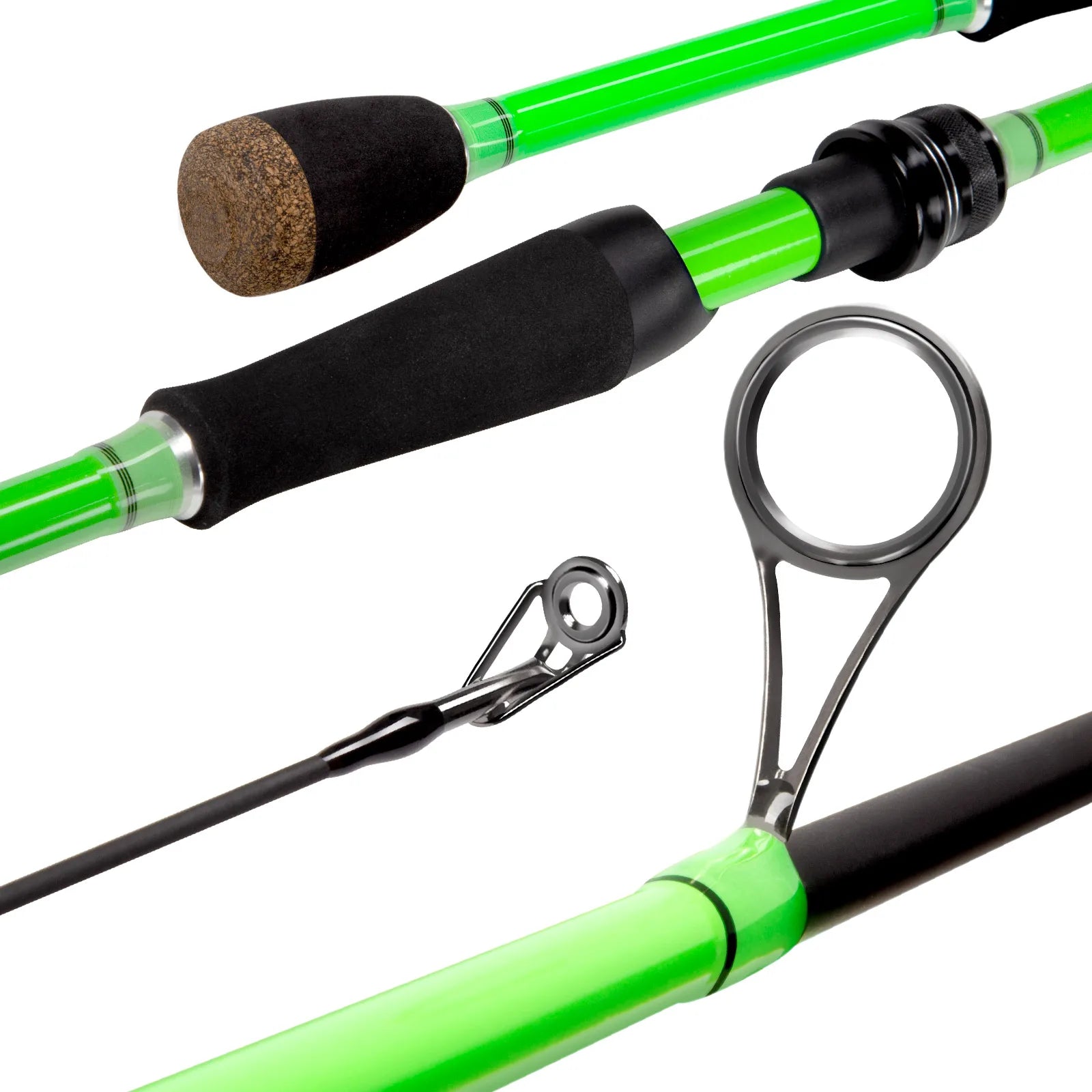 Hunt House Wave Spinning Rod 7'1"M 2PC 6-12lb 1/8 - 1/2oz-Green Spinning Fishing Rod
