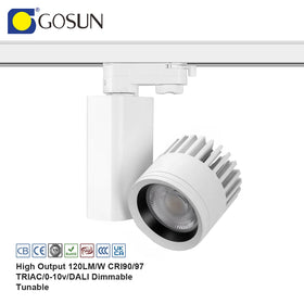 CE/RoHS/CB/SAA Certified Anti-Glare Dimmable 8-100W LED Track Light Modern Cob Ceiling Spotlight for Mall Use