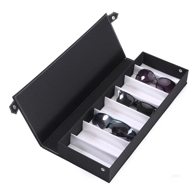 8 Slot Custom Soft Foldable Fabric Eyewear Storage Spectacles Sunglasses Display Glasses Box