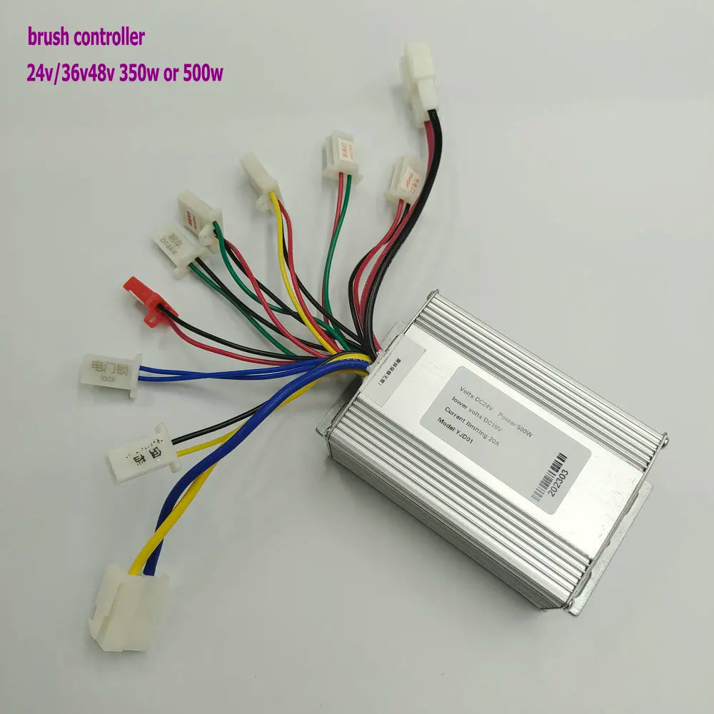 24v36v48v350w/500w Brush Controller for Electric Bike Pedal Scooter MINIMOTO Mobility Scooter Tricycle Moped ATV Conversion PART