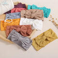 New Fashionable Elastic Fabric Headbands for Children Wide Stretch Nylon Bow Hair Accessories Baby Hair Band Protector Door