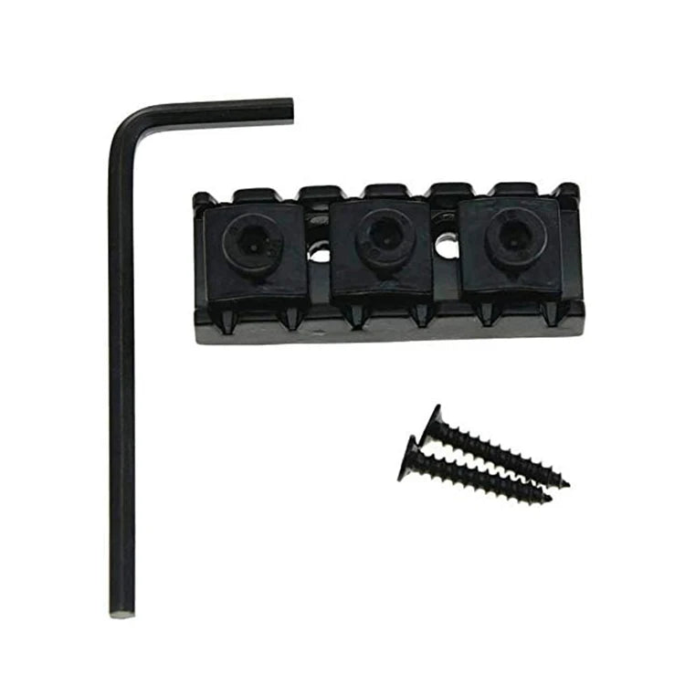 High Quality Guitar Parts 43mm Electric Guitar Locking Nut String Lock for Floyd Rose Tremolo Bridge Black