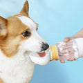 Portable 2-in-1 Multifunctional Dog Water Bottle Feeder Bowl Leak Proof for Indoor Outdoor Use Cat Friendly Travel