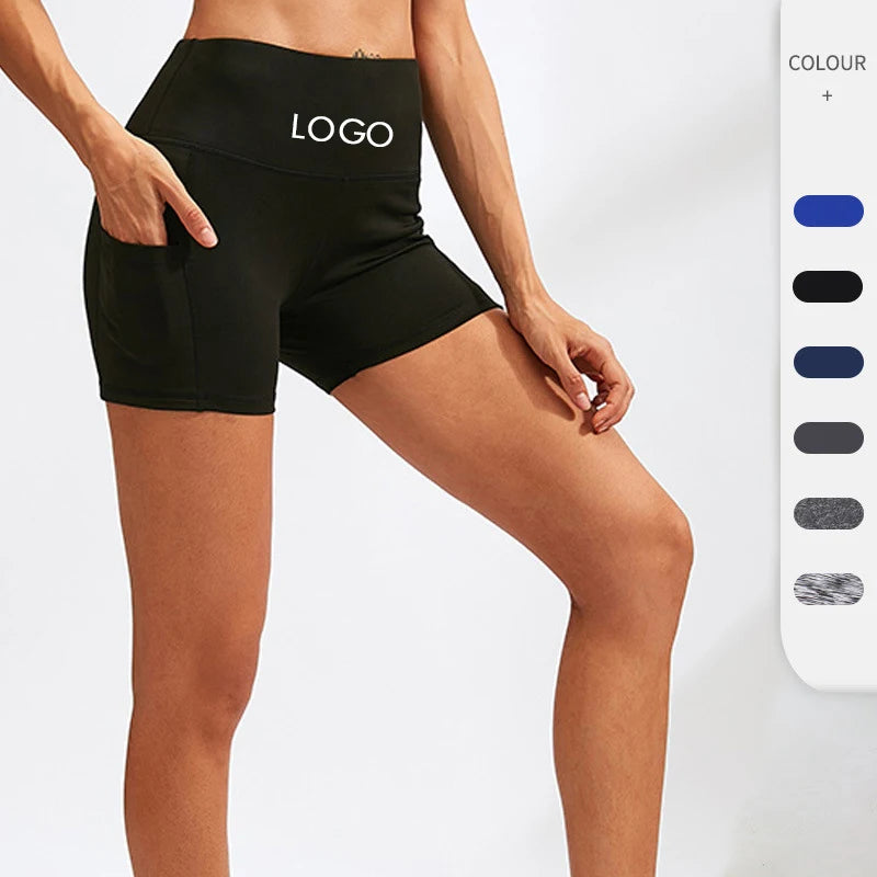 Custom Wholesale High Waist Workout Sports Yoga Pants Stripe Fitness Seamless Leggings for Women Butt Lift With Pockets