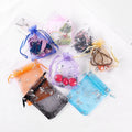 Stock Drawstring Christmas Gift Organza Bags Multiple Sizes Wedding Celebration Candy Multi-Colored Butterfly Organza Bags
