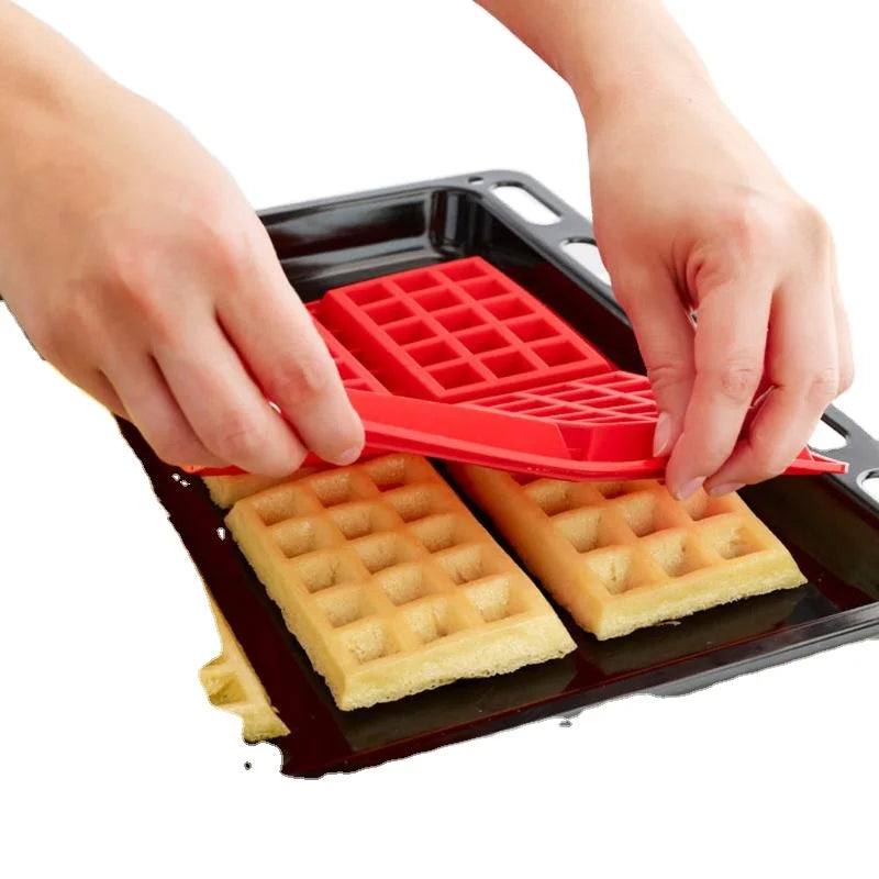 High-temperature Heart Shape Silicone Waffle Mold DIY Square Baking Mold Lattice Bakeware Tools Kitchen Household Waffle Mold