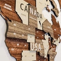 Engraved Wooden World Map 3D Art Large-scale Wall Decoration Customized Creative Gift for Any Occasion Home & Office