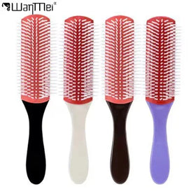 wanmei Custom Blogger Plastic Professional Nine - Row Styling Comb Hair Scalp Massage Air Cushion Beech Brush